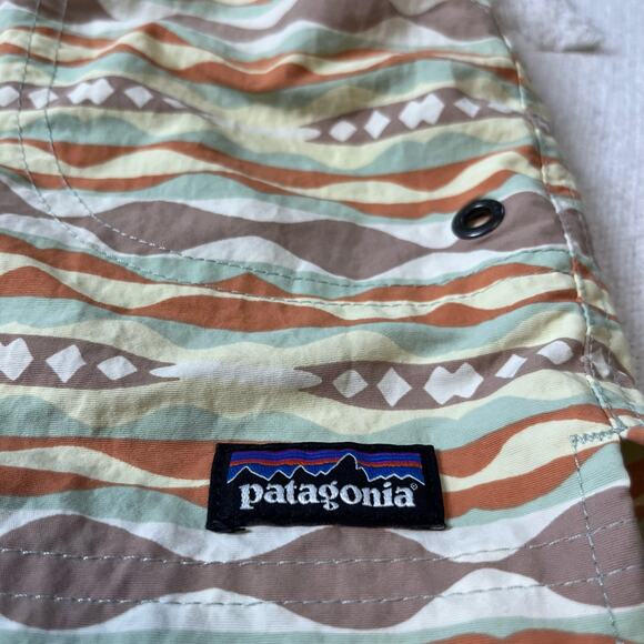 Patagonia Girls' Size XL Costa Rica Baggies™ Shorts Coast Highway Tea Green - Picture 5 of 11